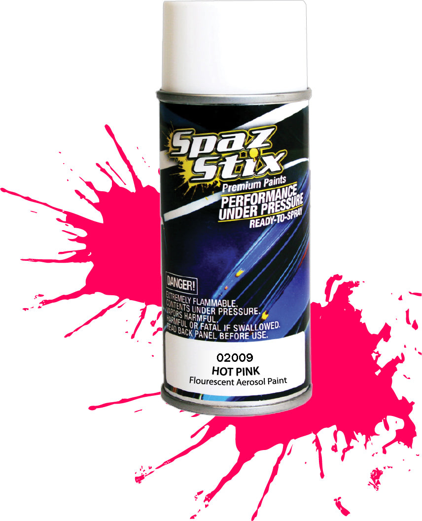 Hot Pink Fluorescent Aerosol Paint, 3.5oz Can