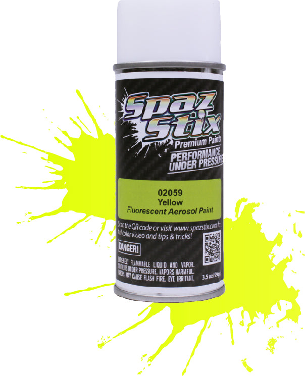 YELLOW FLUORESCENT AEROSOL PAINT 3.5OZ
