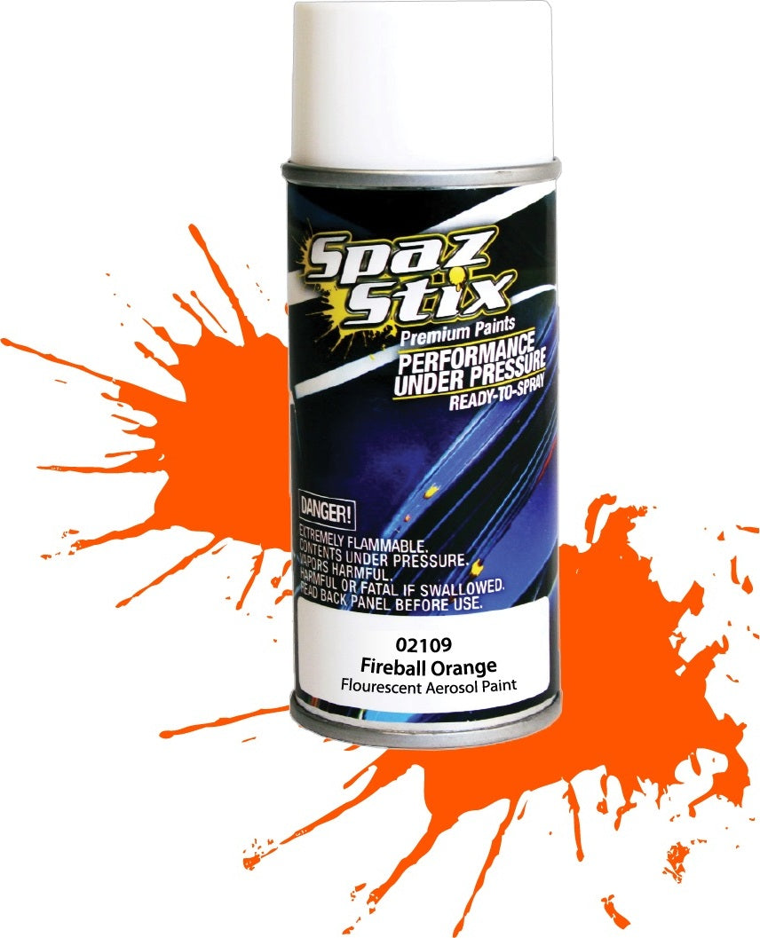 FIREBALL ORANGE FLUORESCENT AEROSOL PAINT 3.5OZ