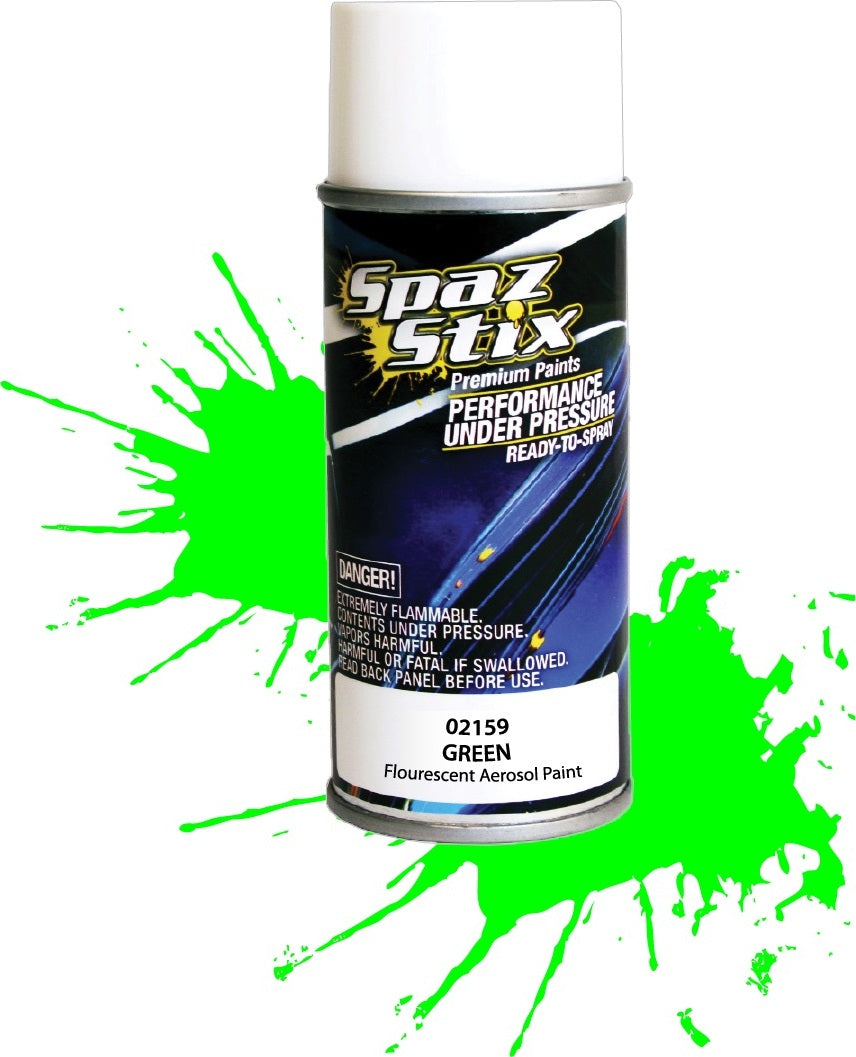 GREEN FLUORESCENT AEROSOL PAINT 3.5OZ
