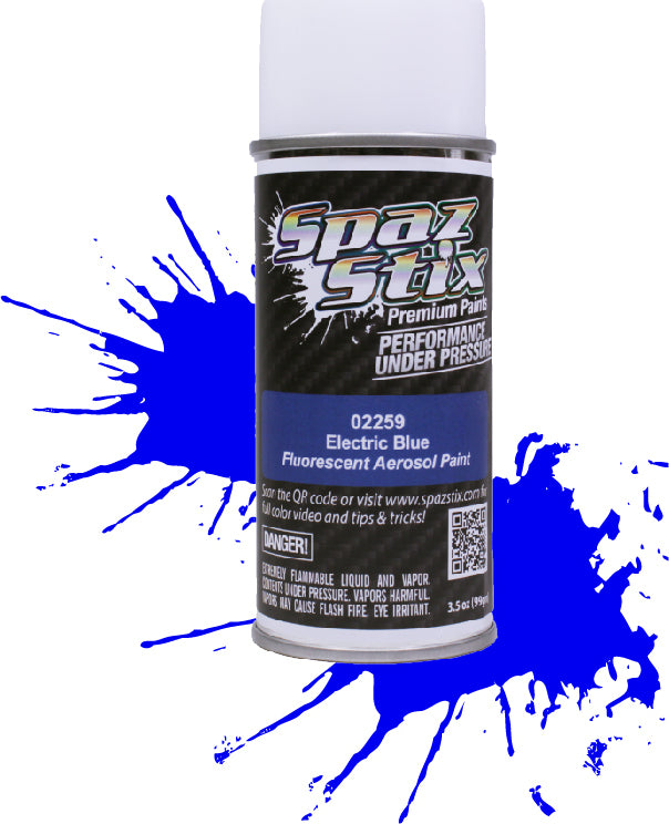 ELECTRIC BLUE FLUORESCENT AEROSOL PAINT 3.5OZ