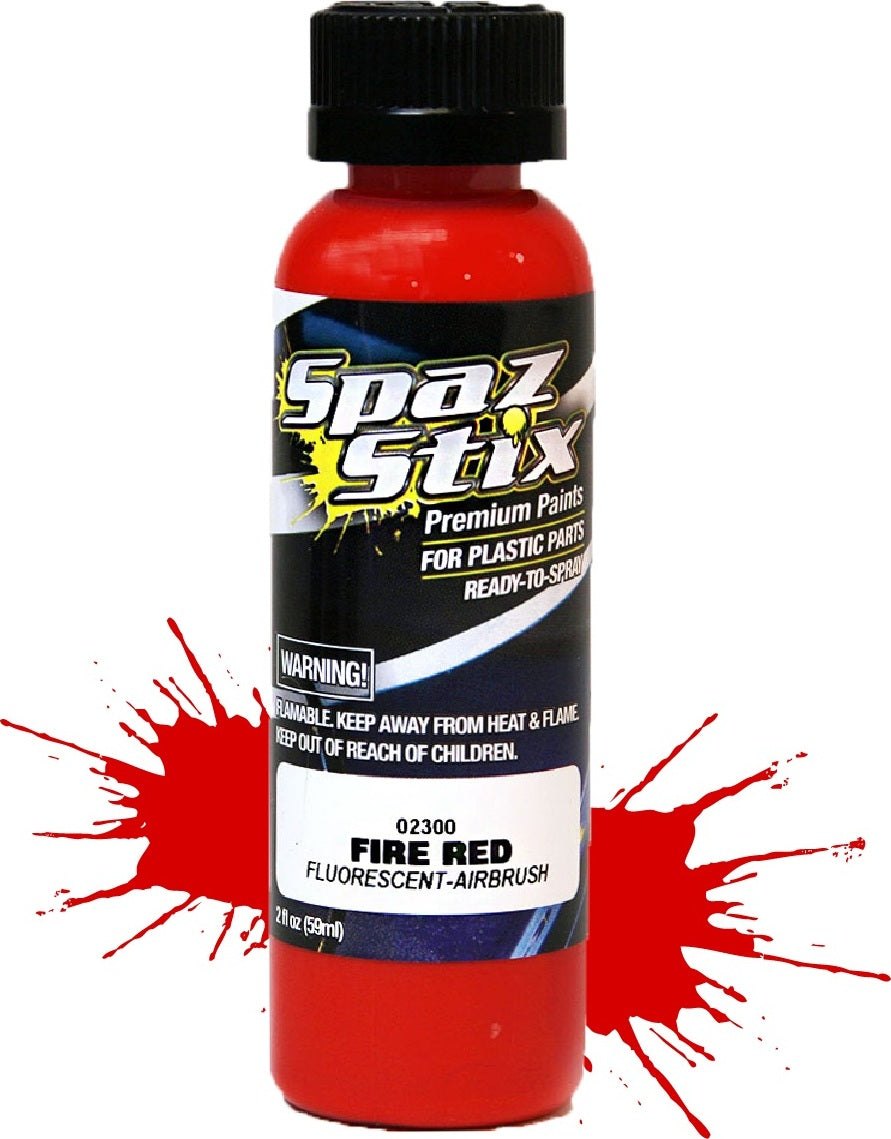 FIRE RED FLUORESCENT AIRBRUSH PAINT 2OZ
