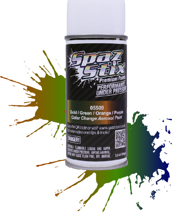 COLOR CHANGING PAINT GOLD/ GREEN/ORANGE/PURPLE AERSOL 3.5