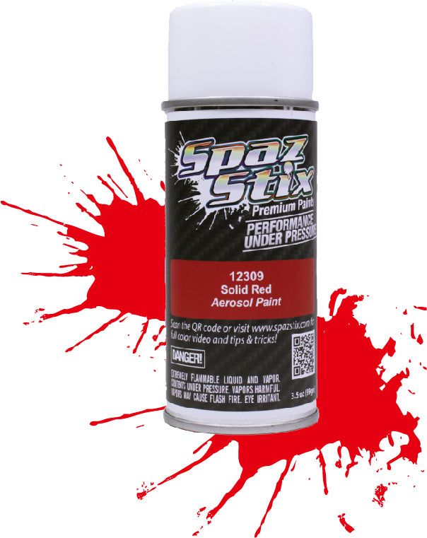 SOLID RED AEROSOL PAINT 3.5OZ