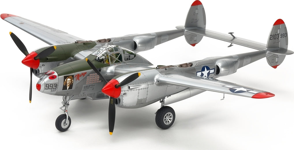 1/48 Aircraft Lockheed P-38 J Lightning Plastic Model Kit