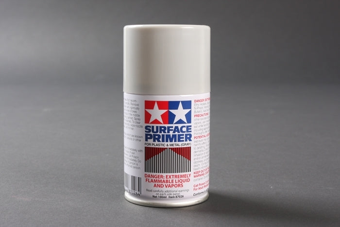 Surface Primer 100ml Aerosol for Plastic and Metal, Gray