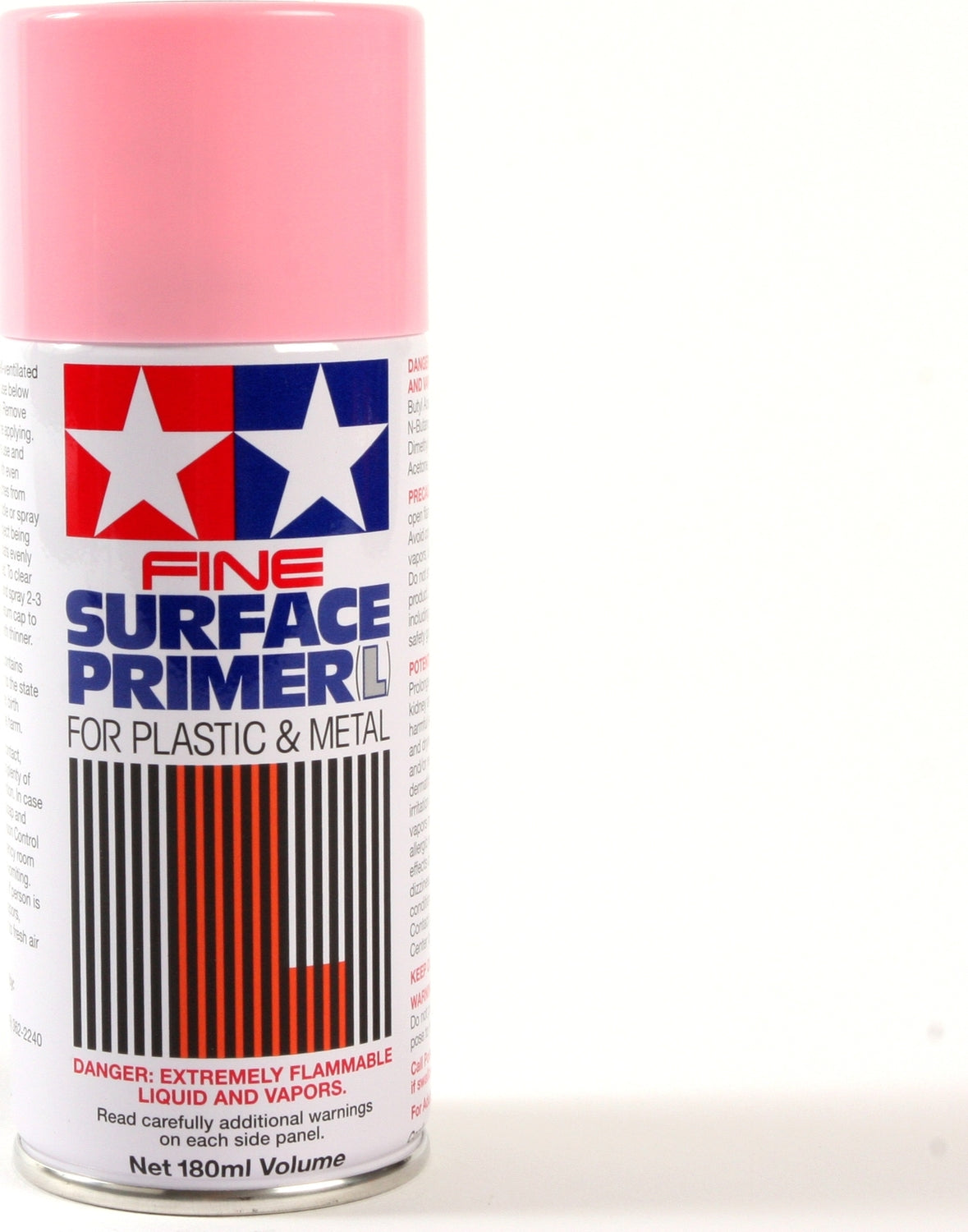 Fine Surface Primer L Pink 180ml, Spray Can, Plastic