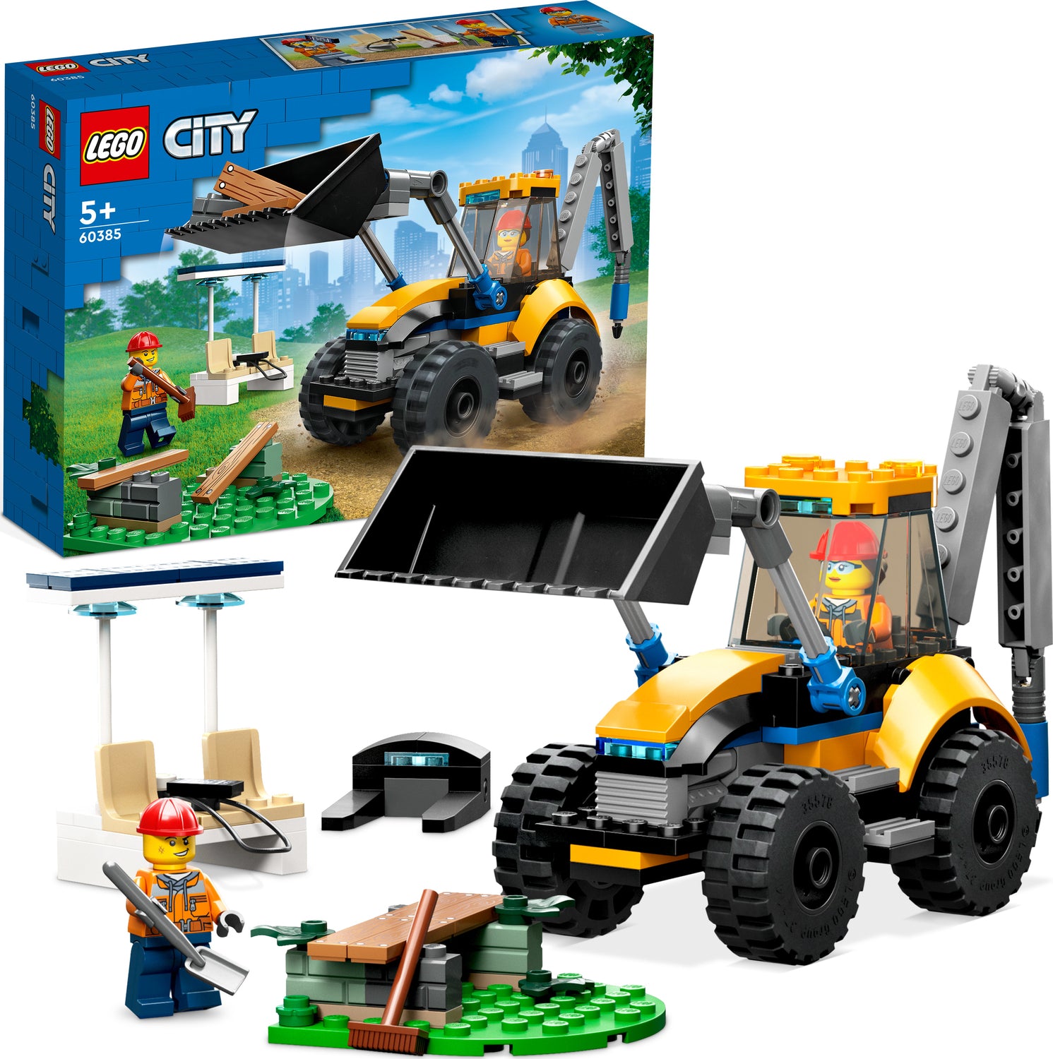 Lego Truck, Crane, Loader, Excavator, Digger - Lego Construction Site