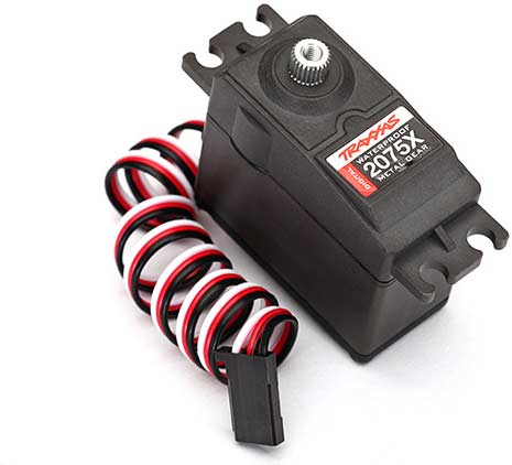 Servo, digital high-torque, metal gear (ball bearing), waterproof