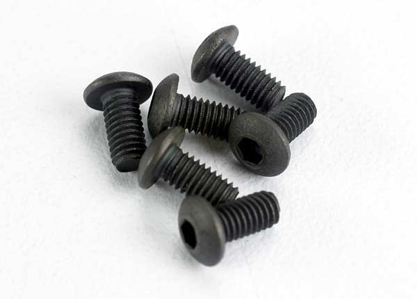 Screws, 3x6mm button-head machine (hex drive) (6)