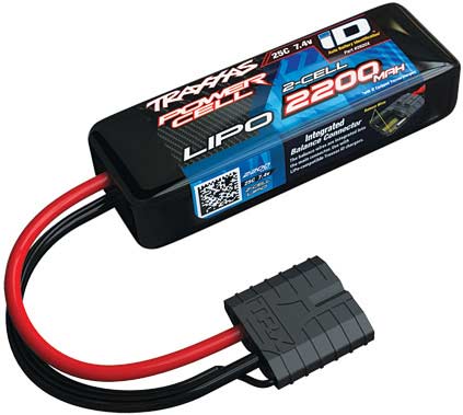 2200mAh 7.4v 2-Cell 25C LiPo Battery