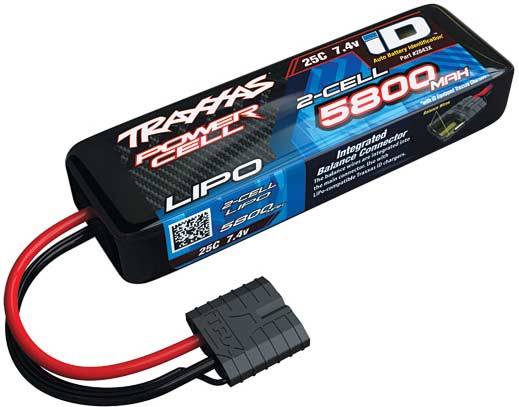 5800mAh 7.4v 2-Cell 25C LiPo Battery
