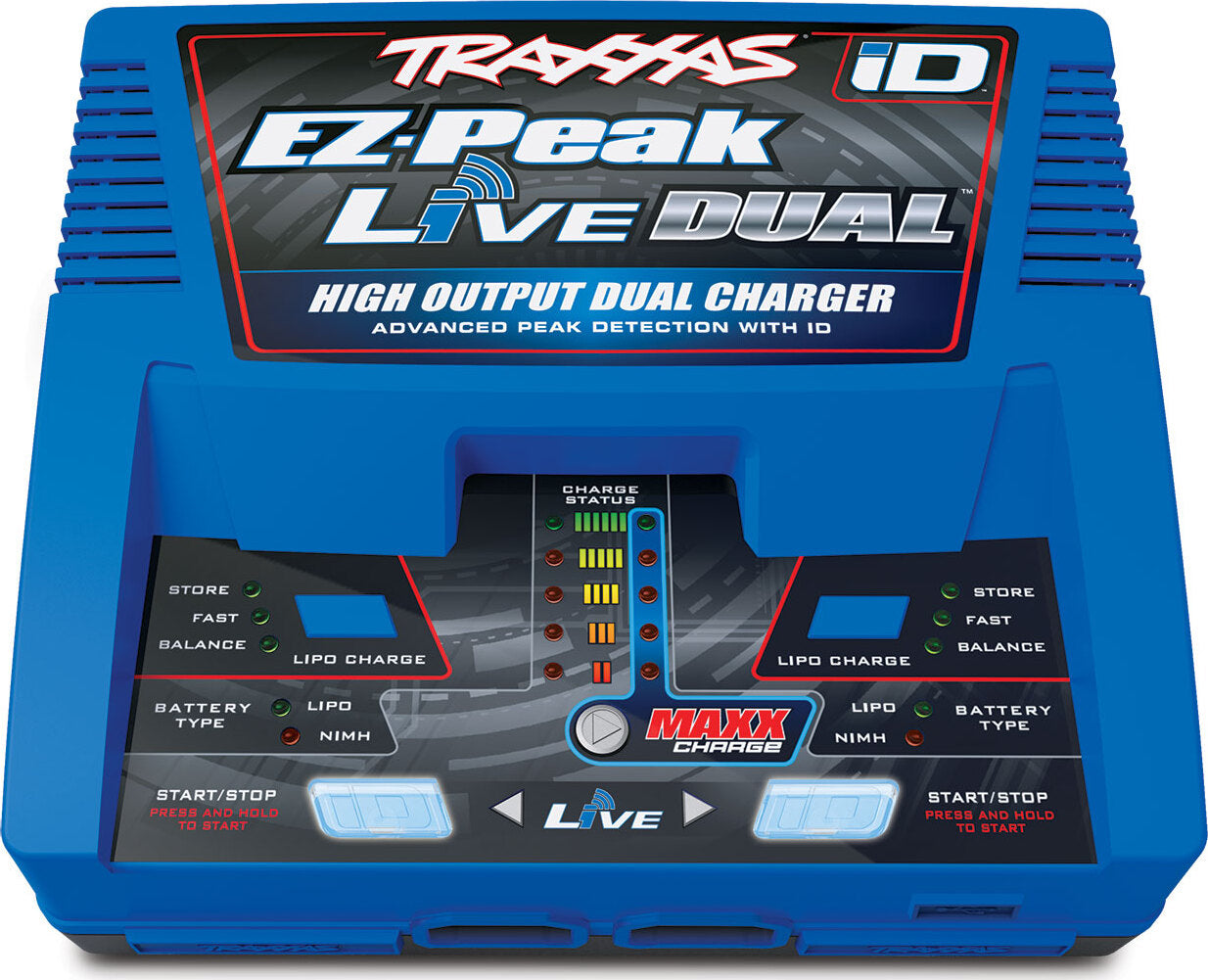 Charger, EZ-Peak Live Dual, 200W, NiMH/LiPo with iD Auto Battery Identification