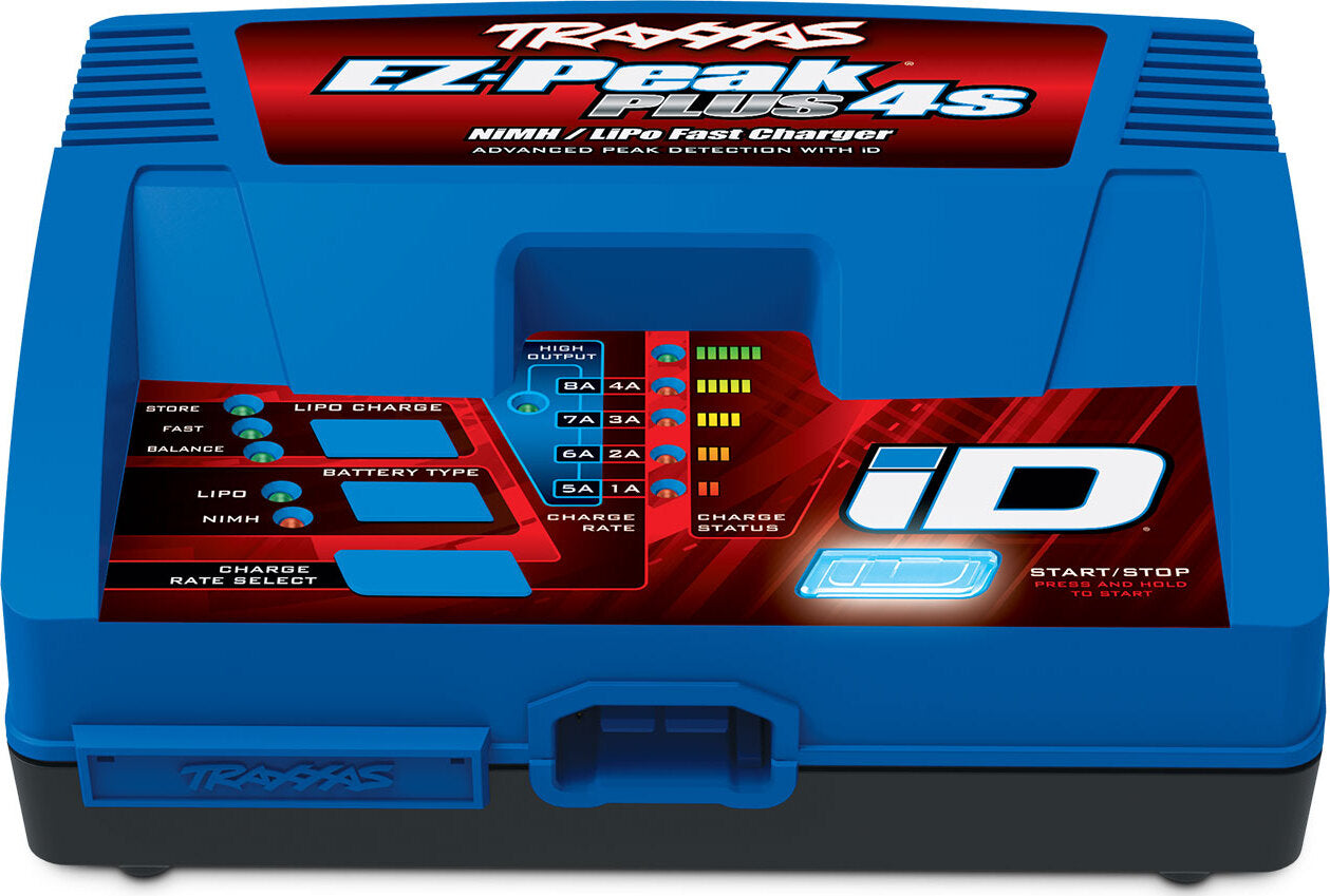 Charger, EZ-Peak® Plus 4s, 8 amp, NiMH/LiPo with iD® Auto Battery Identification