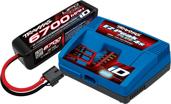 Battery/charger completer pack (includes #2981 iD charger (1), #2890X 6700mAh 14.8V 4-cell 25C LiPo battery (1))