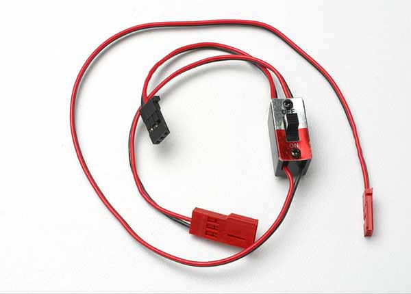 Wiring harness for RX Power Pack, Traxxas nitro vehicles (includes on/off switch and charge jack)