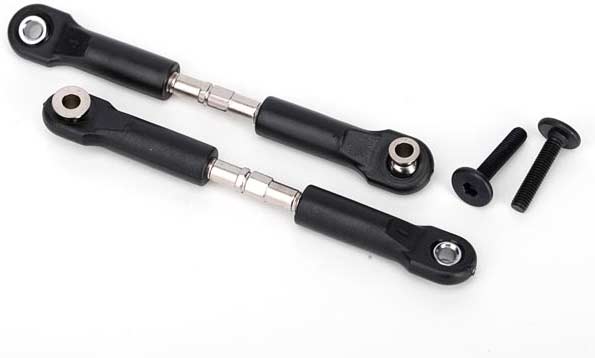 Turnbuckles, camber link, 39mm (69mm center to center) (assembled with rod ends and hollow balls) (1 left, 1 right)