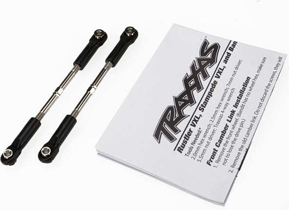 Turnbuckles, toe link, 61mm (96mm center to center) (2) (assembled with rod ends and hollow balls) (fits Stampede)