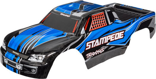 Body, Stampede® (also fits Stampede® VXL), blue (painted, decals applied)