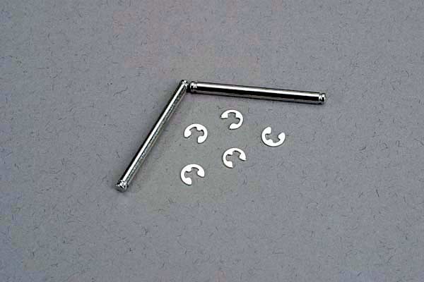 Suspension pins, 2.5x31.5mm (king pins) w/ E-clips (2) (strengthens caster blocks)