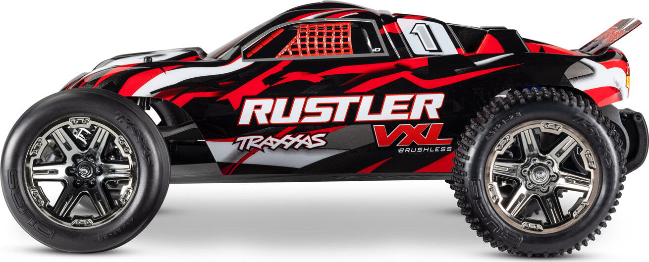 Tires & wheels, assembled, glued (2.8") (RXT black chrome wheels, Alias® tires, foam inserts) (2WD electric rear) (2) (TSM® rated)