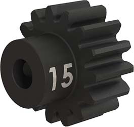 Gear, 15-T pinion (32-p), heavy duty (machined, hardened steel)/ set screw