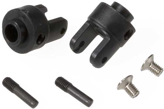 Differential output yokes, black (2)/ 3x5mm countersunk screws (2)/ screw pin (2)