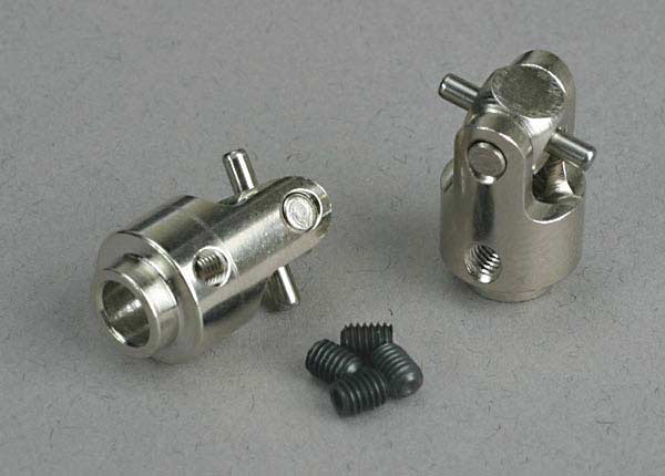 Differential output yokes, hardened steel (w/ U-joints) (2)
