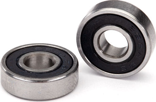 Ball bearing, black rubber sealed (6x16x5mm) (2)