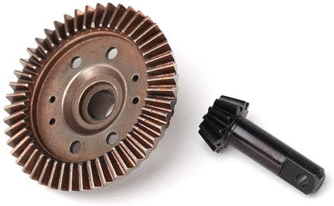 Ring gear, differential/ pinion gear, differential (12/47 ratio) (front)