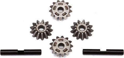 Gear set, differential (spider gears (4)/ spider gear shaft (2))