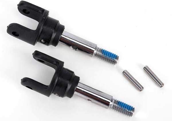 Stub axles, front, heavy duty (2)/ yokes (2)/ pins (4)