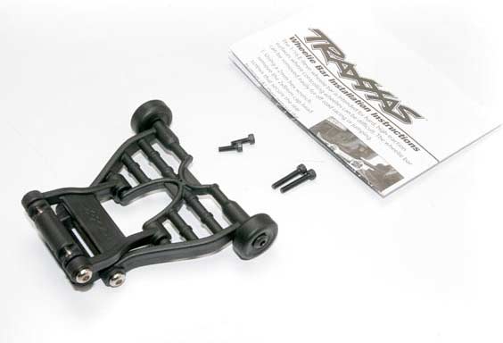 Wheelie bar, assembled