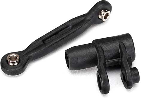 Servo horn, steering/ linkage, steering (46mm, assembled with pivot balls)