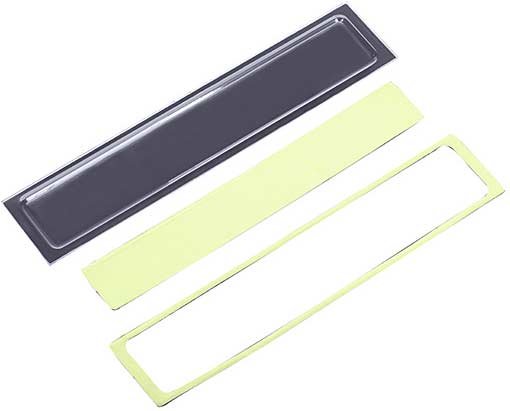 Tailgate panel insert (clear, requires painting)/ adhesive foam tape (2)