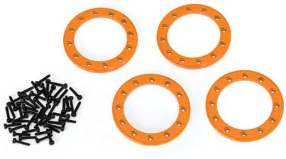 Beadlock rings, orange (1.9
