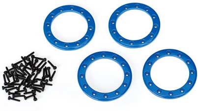Beadlock rings, blue (1.9