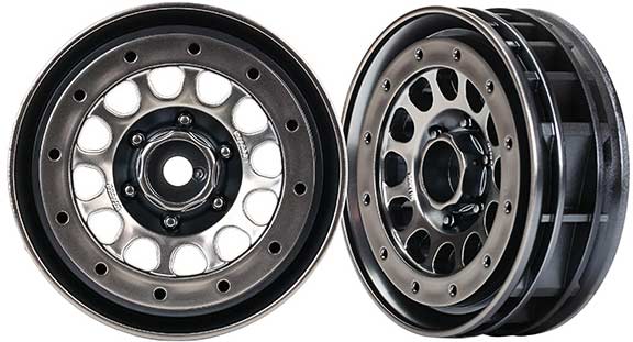 Wheels, Method 105 1.9" (black chrome, beadlock) (beadlock rings sold separately)