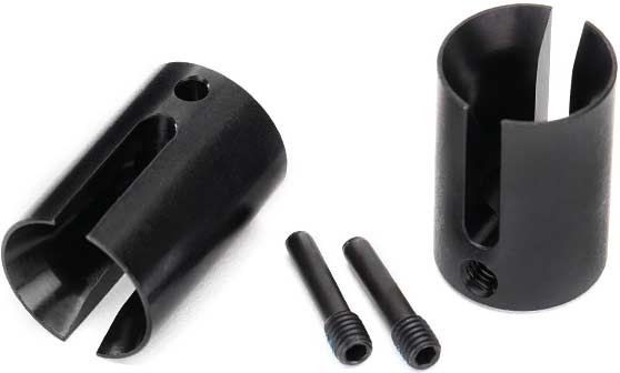 Drive cup, machined steel (2)/ 4x17mm screw pins (2)