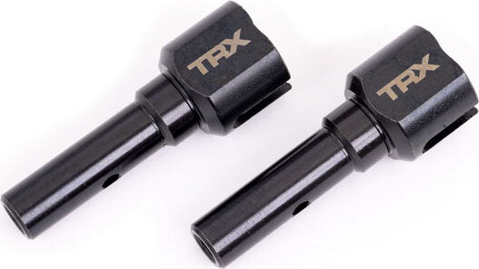 Stub axles, hardened steel (2) (for use only with #9557 driveshaft) (fits Sledge®)