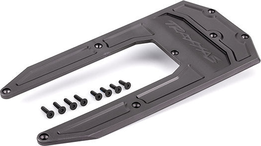 Skidplate, chassis, graphite gray (fits Sledge®)