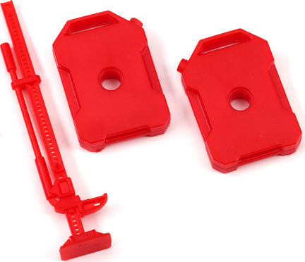 Fuel canisters (left & right)/ jack (red) (fits #9712 body)