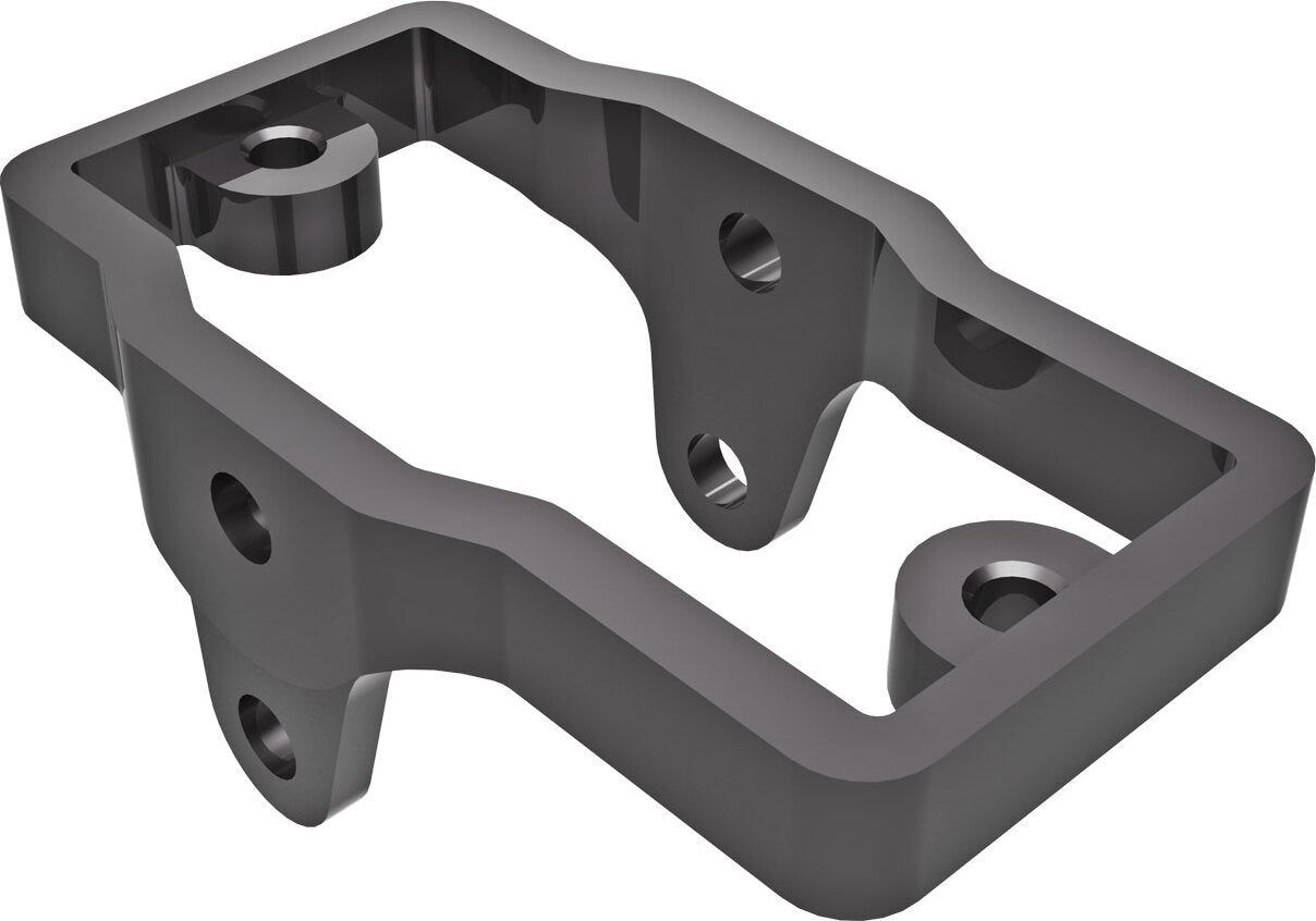 Servo mount, 6061-T6 aluminum (dark titanium-anodized)