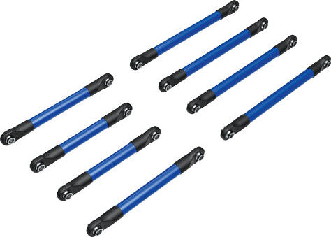 Suspension link set, 6061-T6 aluminum (blue-anodized) (includes 5x53mm front lower links (2), 5x46mm front upper links (2), 5x68mm rear lower or upper links (4))