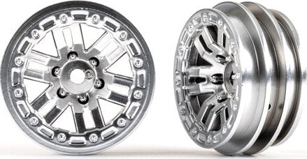 Wheels, 1.0" (satin chrome) (2)