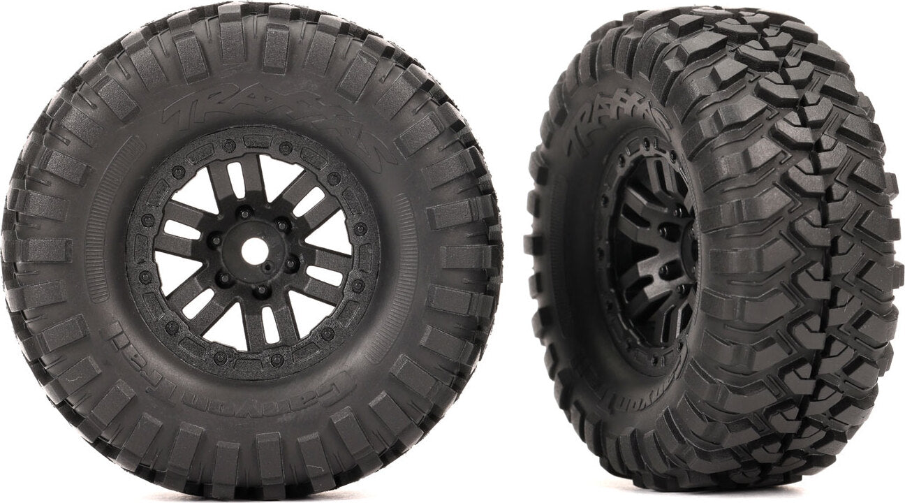 Tires & wheels, assembled (black 1.0